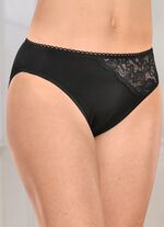 Viererpack Slips mit h&uuml;bscher Elastikspitze 