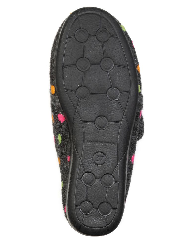 Laurina, klassische Damen-Hausschuhe, mit Klettverschluss 