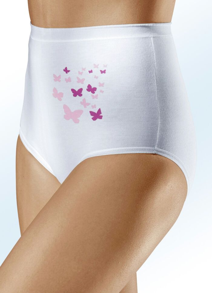 F&uuml;nferpack Slips mit Schmetterlingsdruck 