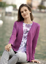 Strickjacke mit leichtem Glanz AZALEE