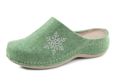 Laurina Pantoffel mit pfiffiger Nietenzier  Laurina Pantoffel mit pfiffiger Nietenzier