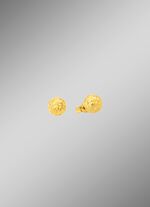 Facettierte Ohrstecker aus Gold 