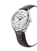 Rotary Quartz-Herrenuhr mit Lederband