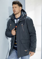 Funktionsjacke mit abtrennbarer Kapuze 