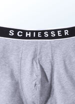 Dreierpack Slips mit Elastikbund 3X GRAU MELIERT