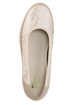 ELENA EDEN, bequeme Damen-Ballerinas, Weite G, mit herausnehmbarem Fußbett TAUPE