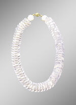 Schimmernde Halskette mit echtem Perlmutt 