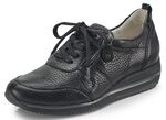 Waldl&auml;ufer, leichte Damen-Sneaker, Weite H, mit herausnehmbarem Fu&szlig;bett SCHWARZ