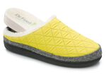 Pantoffel aus gestepptem Textilmaterial GELB