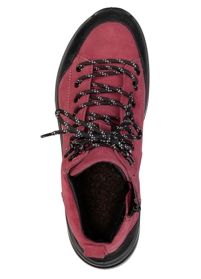 Sportliche Damen-Boots, Weite K, mit herausnehmbarem Fußbett ROT