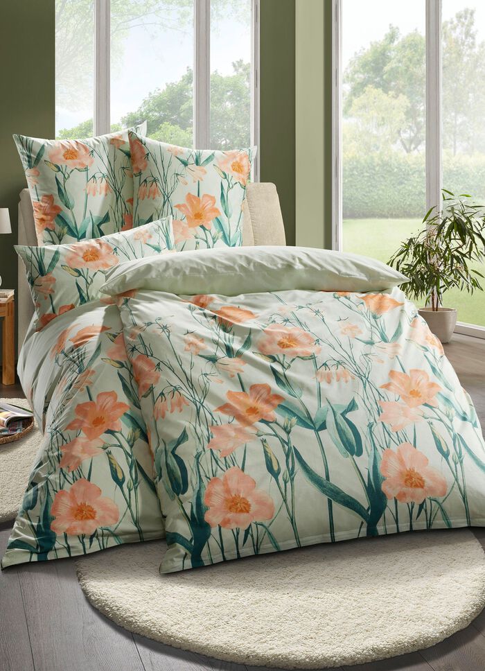 Beidseitig bedruckte Bettw&auml;sche-Garnitur von Florella 