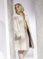 Kurzmantel mit abnehmbarem Schal CREME