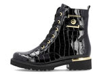 Remonte, stylische Damen-Stiefeletten, Winterschuhe, Weite G, mit herausnehmbarem Fu&szlig;bett SCHWARZ-GOLD