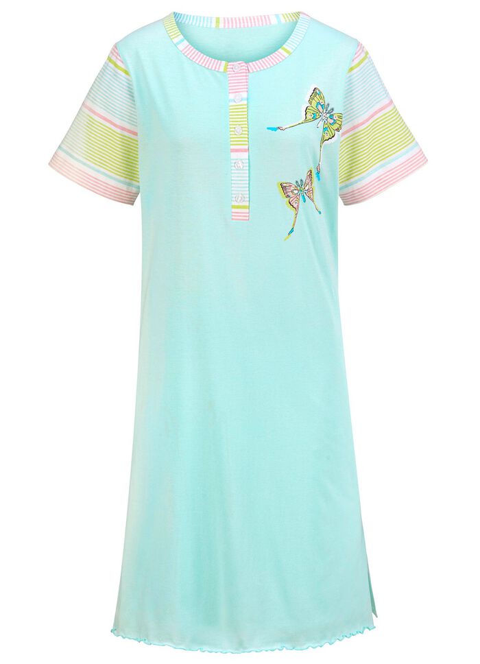 Zweierpack Nachthemden, Kurzarm mit Knopfleiste 