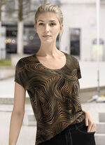 Shirt mit überschnittener Schulterpartie 