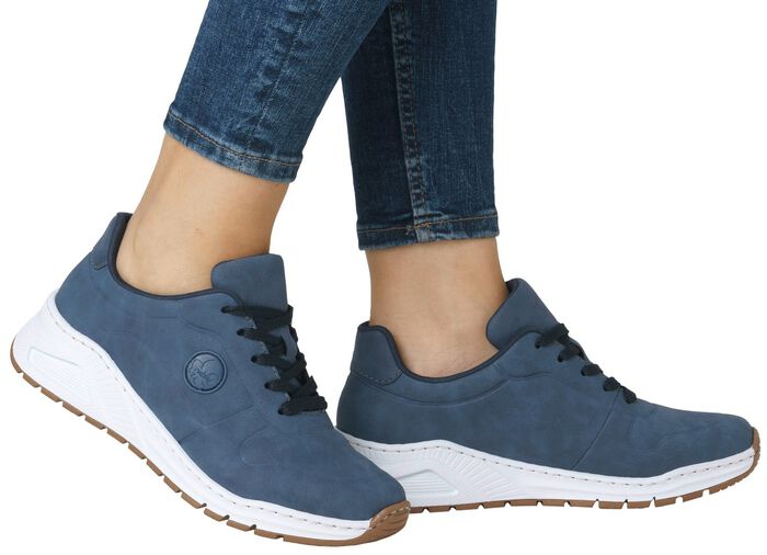 Rieker, stylische Damen-Sneaker, Weite H, mit herausnehmbarem Fu&szlig;bett 