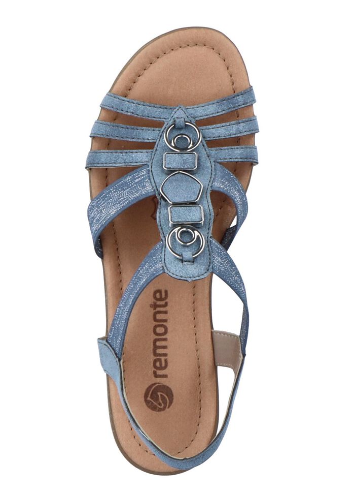 Remonte Riemchen-Sandalen mit Metallschmuck 