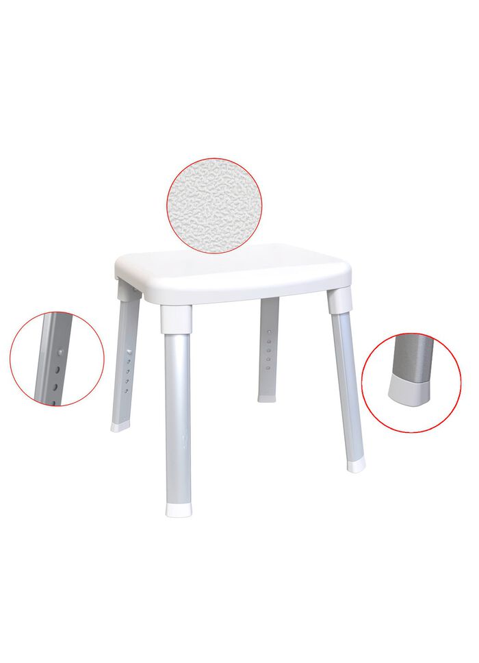 Dusch- und Badehocker mit extra gro&szlig;er Sitzfl&auml;che 