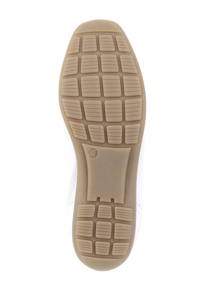 ELENA EDEN, elegante Damen-Slipper, Weite G, mit herausnehmbarem Fußbett WEISS