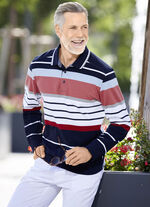 Poloshirt mit elastischen Bündchen-Abschlüssen 