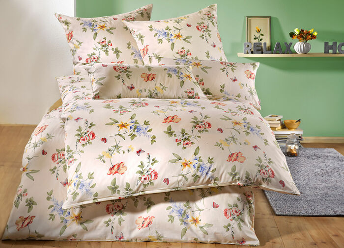 Mako-Satin Bettw&auml;sche mit Rei&szlig;verschluss 