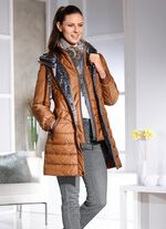 Kurzmantel mit Westeneinsatz 