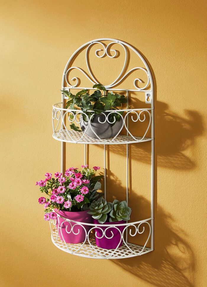 Wandregal aus Eisen mit antiquarischem Charakter 