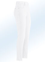 Magic-Jeans mit angesagtem Fransensaum WEISS