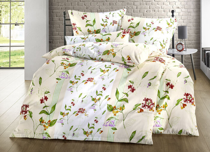 Satin Bettw&auml;sche-Garnitur von Mesana GELB