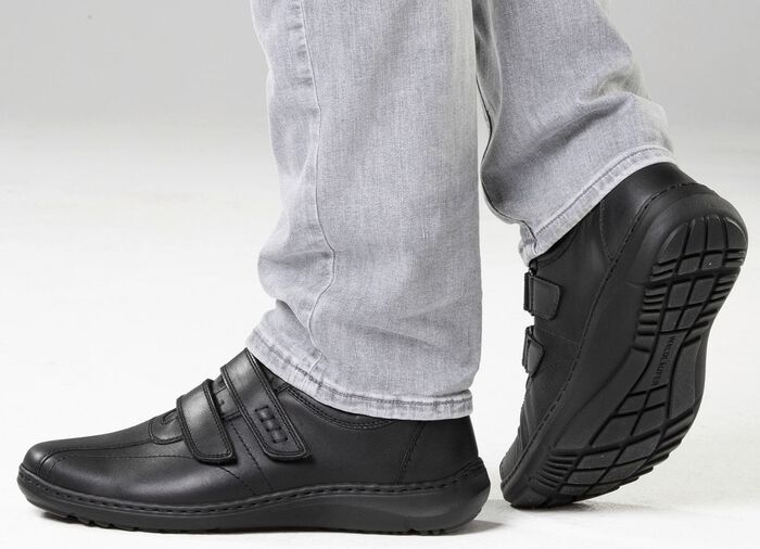 Waldl&auml;ufer, bequeme Herrn-Slipper, Weite H, mit herausnehmbarem Fu&szlig;bett 