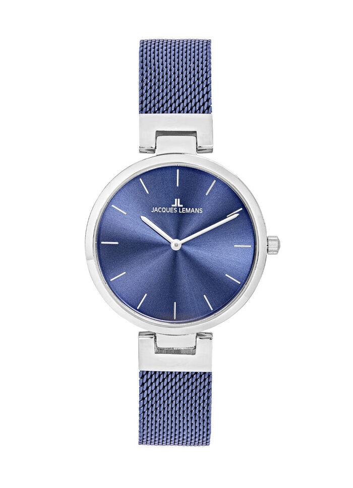 Quartz-Damenuhr mit Edelstahlgehäuse und Edelstahlband 