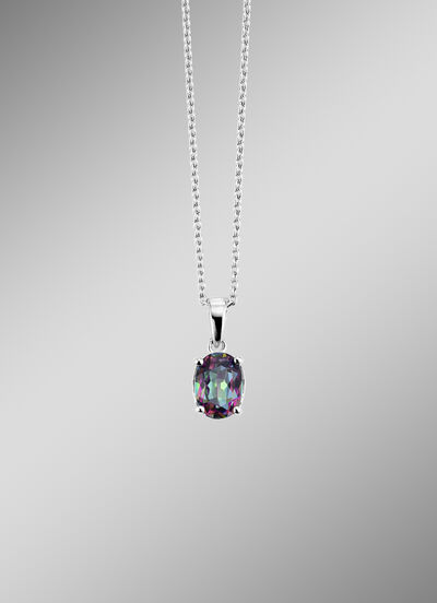 Anhänger mit Mystic-Feuertopas 