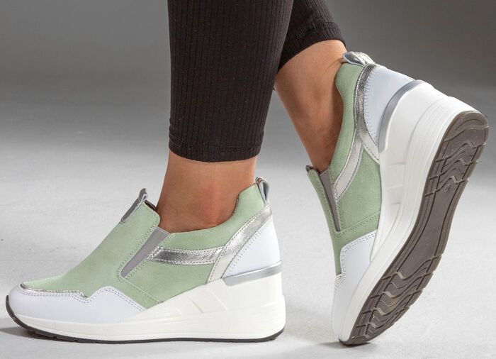 ELENA EDEN Slipper mit herausnehmbarem Fu&szlig;bett MINT