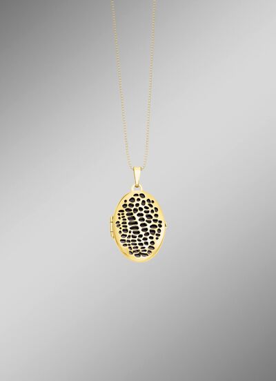 Medaillon mit Leopardenmuster 