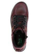 ELENA EDEN, bequeme Damen-Boots, Weite H, mit herausnehmbarem Fu&szlig;bett BURGUND