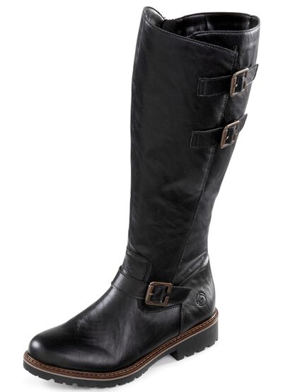 Remonte, gef&uuml;tterte Damen-Stiefel, Winterschuhe, Weite G, mit Lammfell 