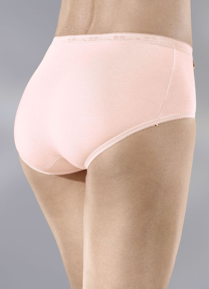 Sloggi Basic+ Midi Dreierpack Slips 1X VIOLETT, 1X PUDER, 1X SEKT