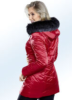 Jacke mit Kunstpelz-Besatz 