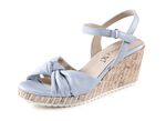 Caprice Sandalette aus weichem Nappaleder PASTELLBLEU