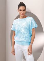 Pullover mit edlem Floraldessin 