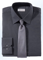 Bügelleichtes Hemd  ANTHRAZIT