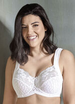 Miss Mary B&uuml;gel-BH mit strukturiertem Vorderteil WEISS