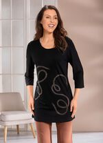 Longshirt mit Rundhalsausschnitt  