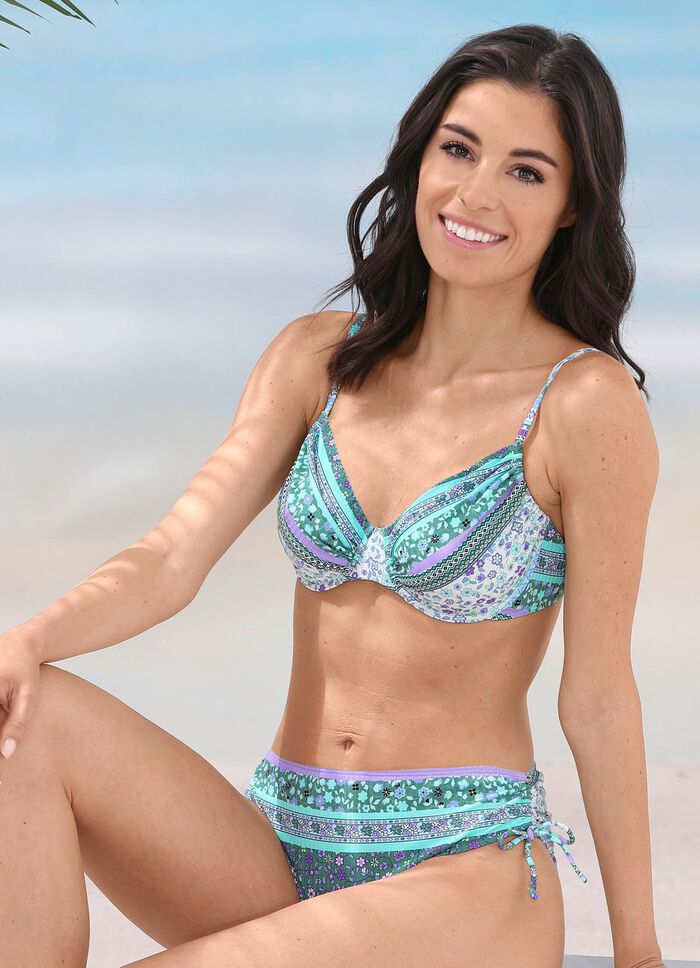 Bikini mit B&uuml;gel, schalenlos, seitlich raffbar 