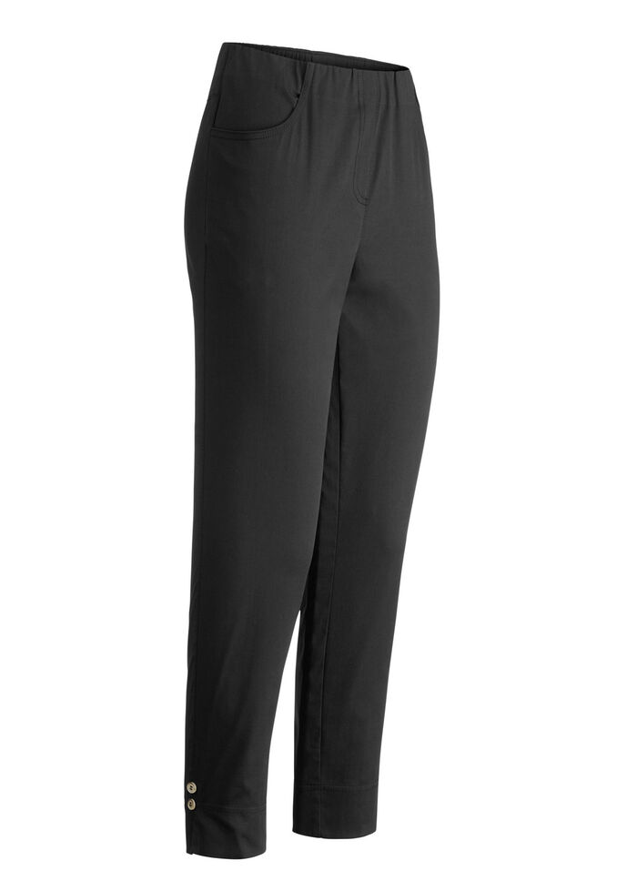Hose mit dekorativen Zierkn&ouml;pfen SCHWARZ
