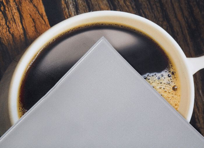 K&uuml;chenl&auml;ufer Kaffeetassen, mit rutschhemmender R&uuml;ckseite 