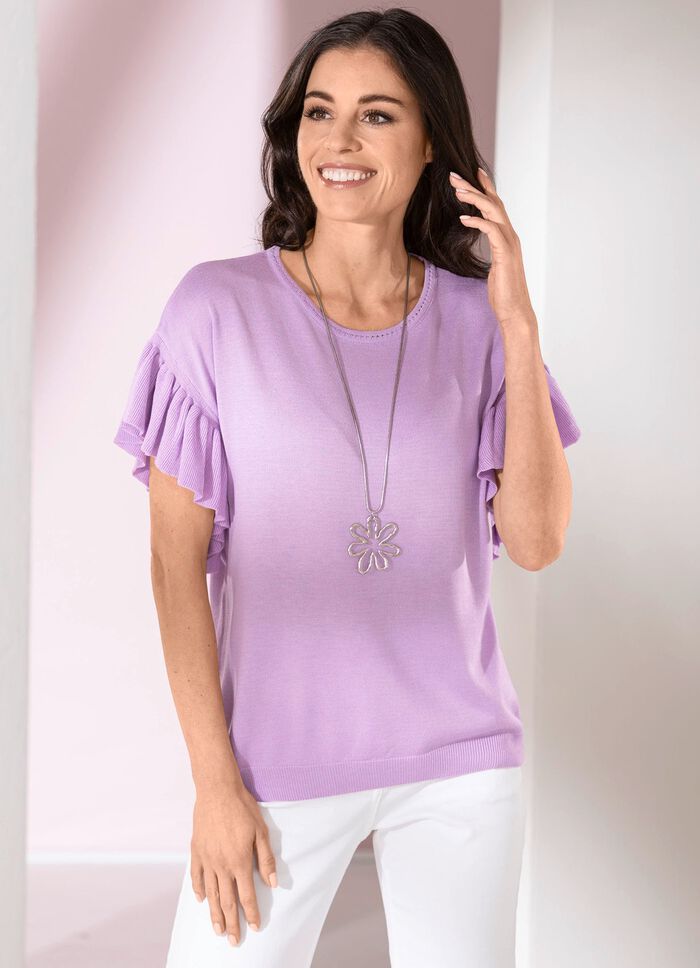 Pullover in weich fließender Qualität FLIEDER