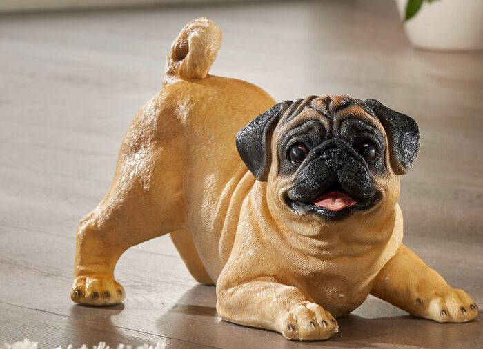 Wetter- und frostbest&auml;ndige M&ouml;pse, handbemalt 