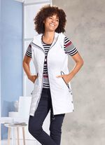 Longweste mit fester Kapuze 