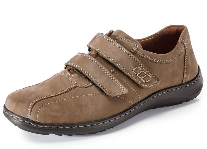 Waldl&auml;ufer, bequeme Herren-Slipper, Weite H, mit herausnehmbarem Fu&szlig;bett 